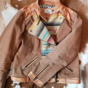 Tasha Polizzi Leather Serape Jacket